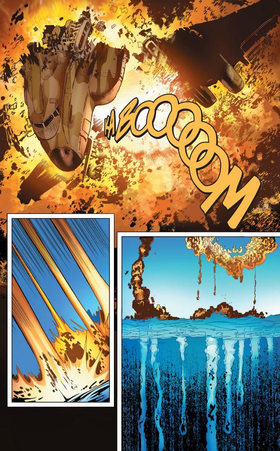 Fire in the sky. Metallo was on that plane