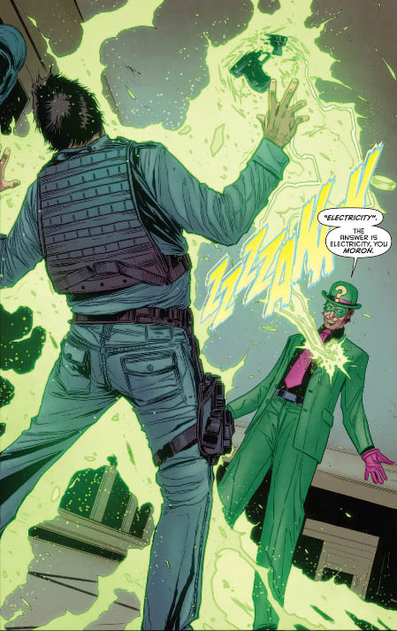 Riddles are serious business. the riddler strikes