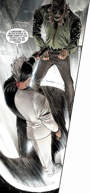 Two-Face on the Batsignal