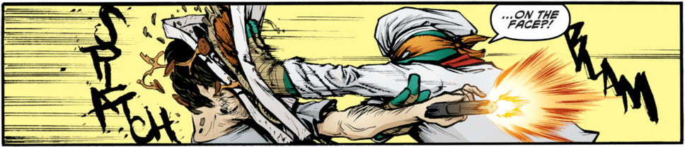 "The toppings? Oh, just pepperoni…and YOUR FACE!"