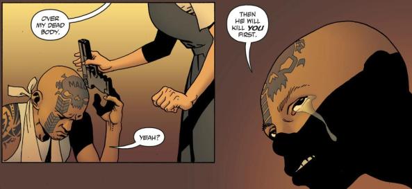 Paulo shedding a single tear