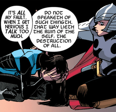 Is…is she doing Daffy Duck?