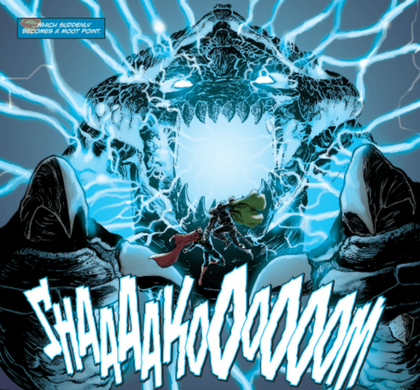 Bak-away from the blue guy