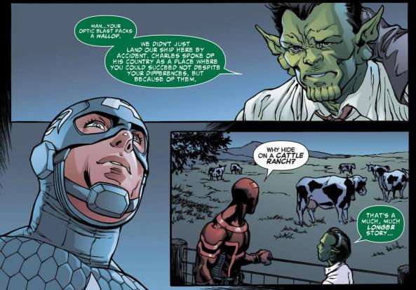 Cyclops, Captain America Cadre K and Cows