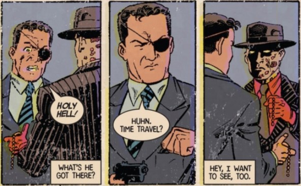 A watch? Hot damn! He MUST be a time traveler!