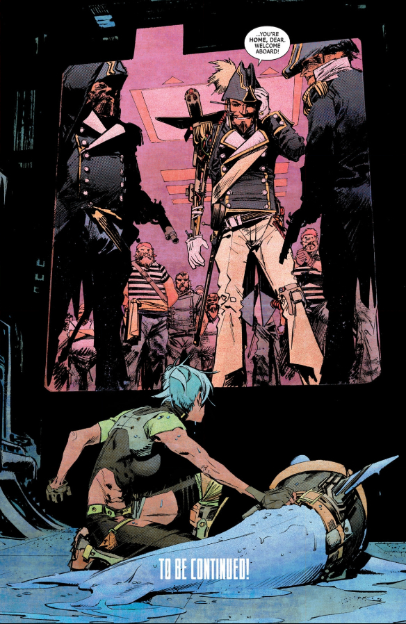 This pirate has a wooden ARRRRRRRM.