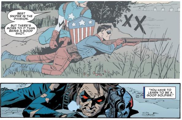 Winter Solider learns a thing or two from Captain America