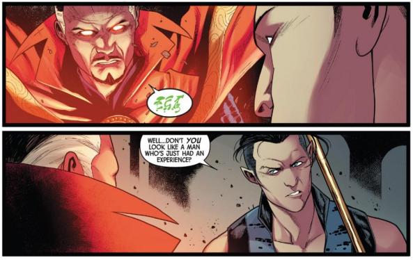 Doctor Strange looks like a man whose just had an experience