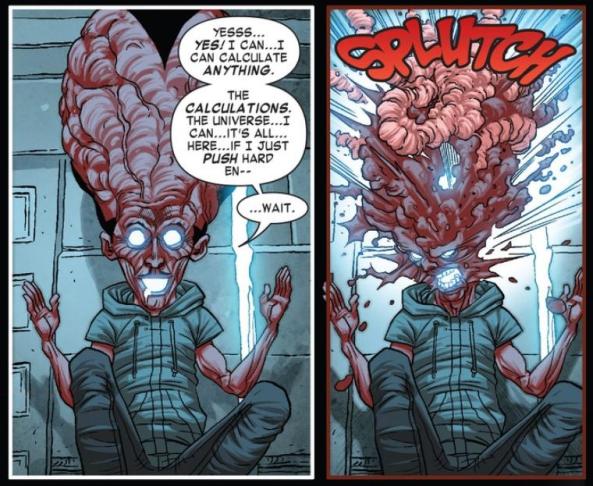 red leaders head explodes with a splutch