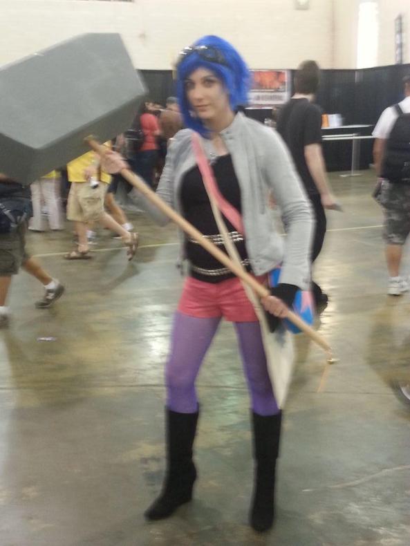 "Do you know a girl with hair like this?" "Yeah, that's Ramona Flowers."