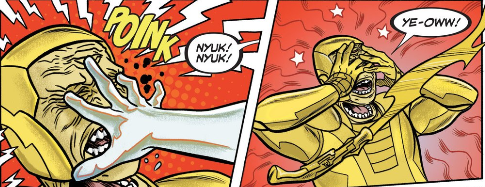 "Yee-ow!" is about the correct reaction