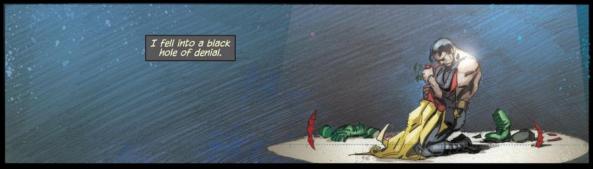 Batman mourns Damian's death