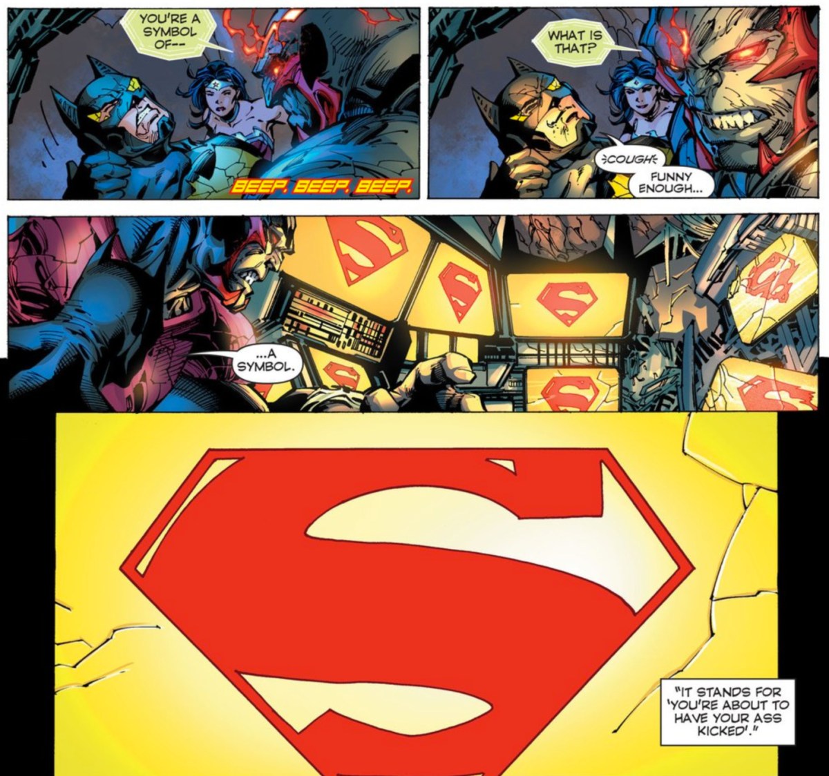 I always thought it stood for Superman. Silly me!