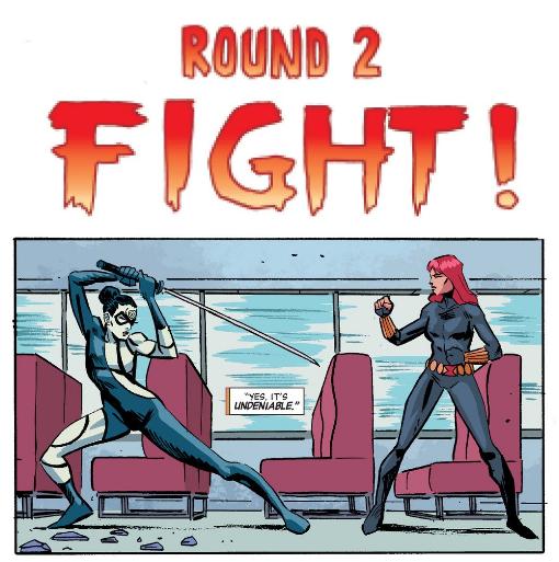 Black Widow vs. Lady Bullseye