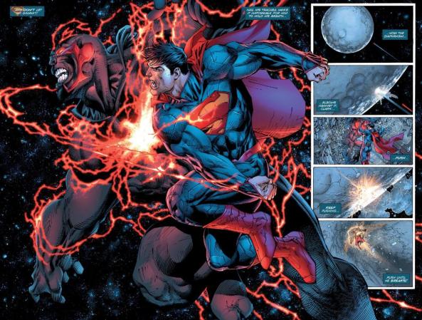 Superman punches Wraith IN SPACE