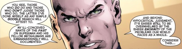 Luthor talks mumbo-jumbo