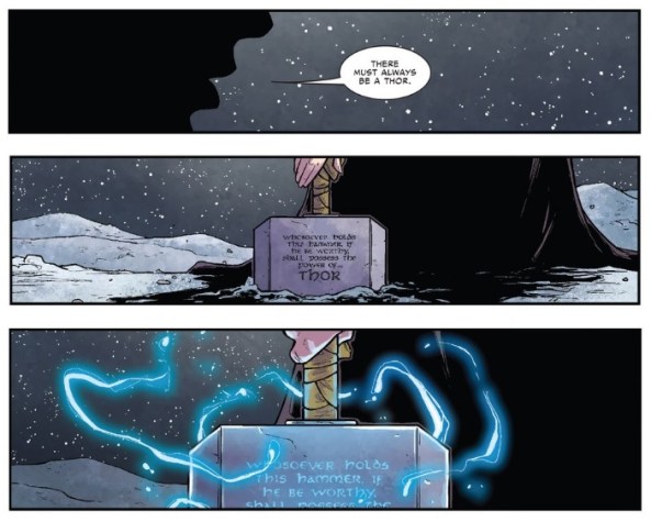 Sticking out like a thor thumb.