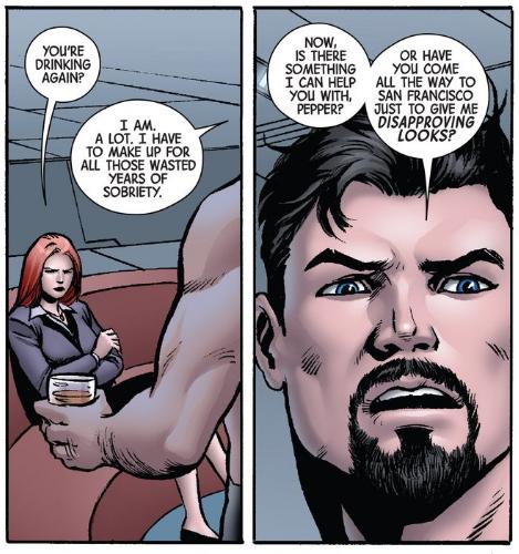 Tony goes back to the bottle