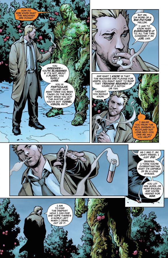 Constantine and Swamp Thing
