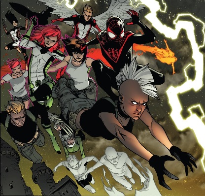 here come the x-men and the x-men and spider-man