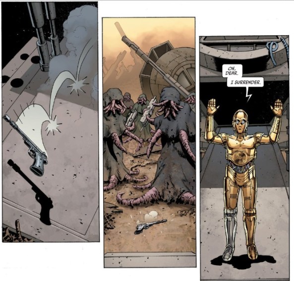 Threepio has butterfingers