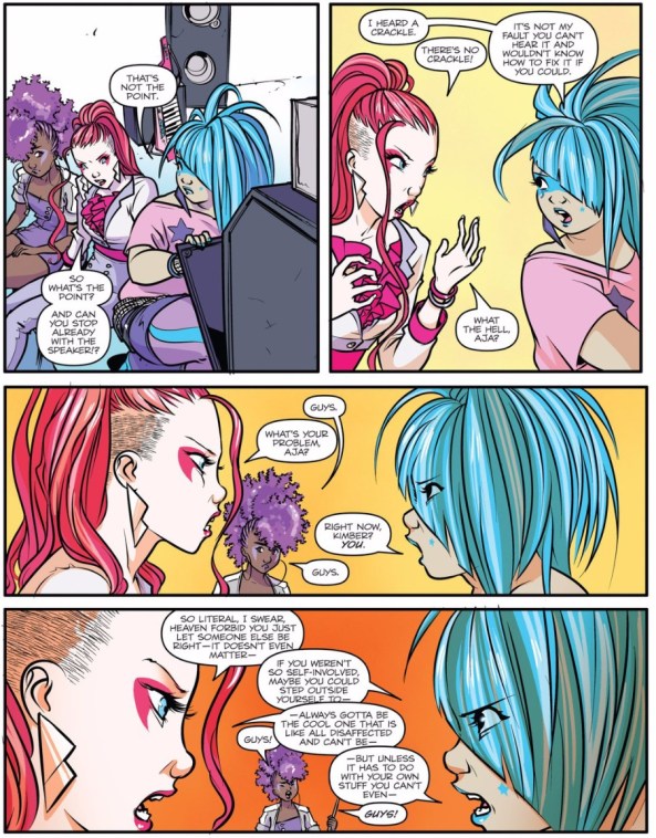 Aja Kimber and Shana fight