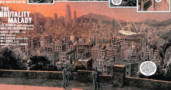 New Angeles at sundown