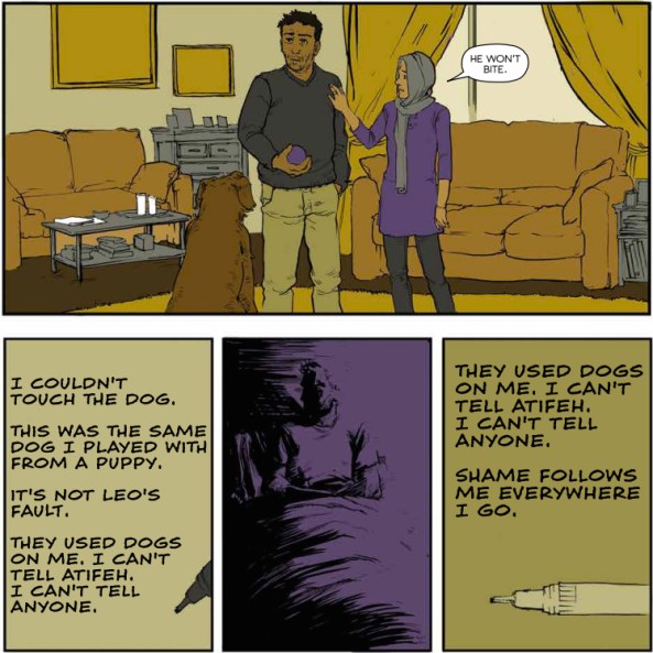 I couldn't touch the dog