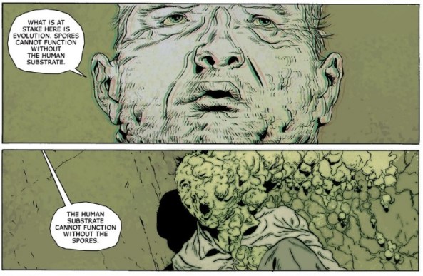 Spores live on the dead.