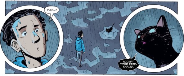 The kitty cat can talk