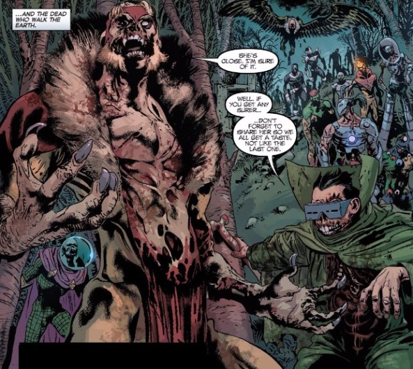 Zombie Sabertooth, Zombie Mole Man, Zombie Mysterio, Zombie Silt-Man, Zombie Vulture, Zombie Bullseye, Zombie Boomerang, ETC