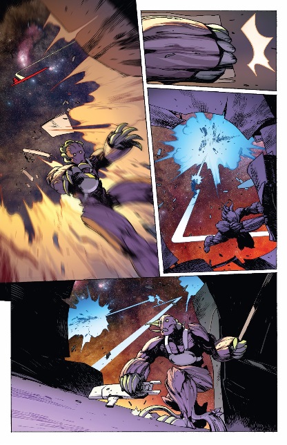 Groot gets sucked out