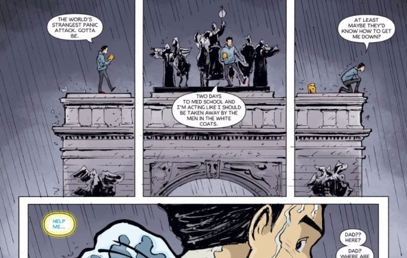 Khalid atop the Soldier and Sailors Arch