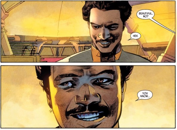 Lando is a charmer