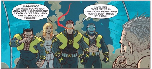 Wolverine, Emma Frost, Cyclops and Xorn