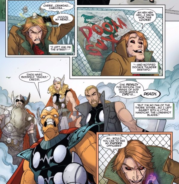 Gambit the Collector gets busted by the Thors
