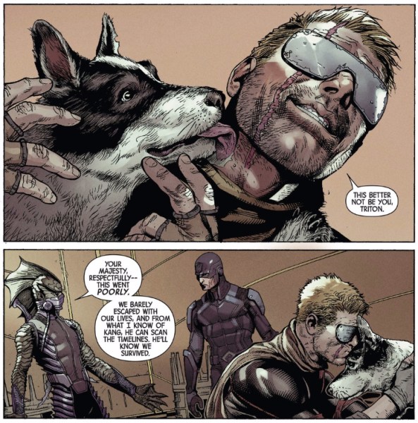 Gritty men, dog aside