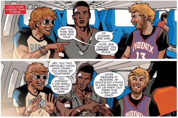 sam is in the middle