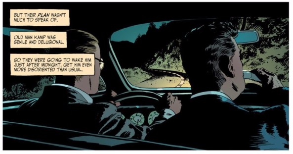 Charlie and Gil in the car