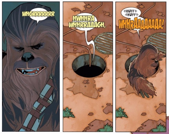 Chewie hates it