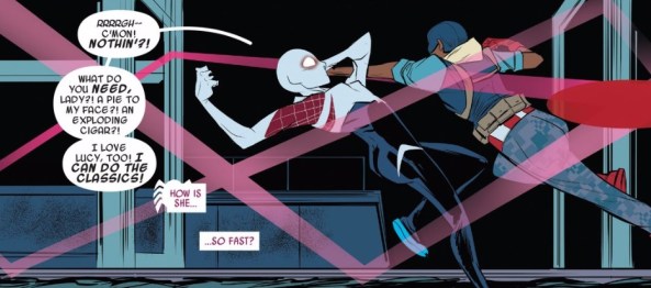 Spider-Gwen vs. Captain America
