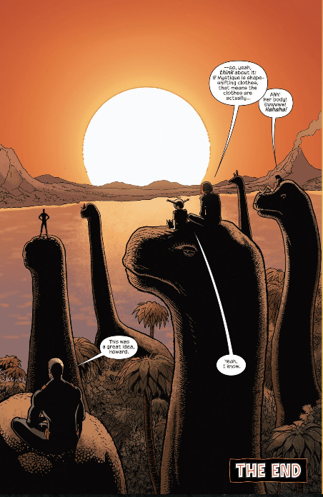 chilling on a dino head