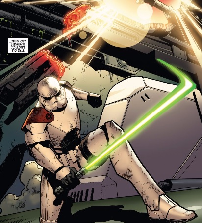 Kreel has a lightsaber