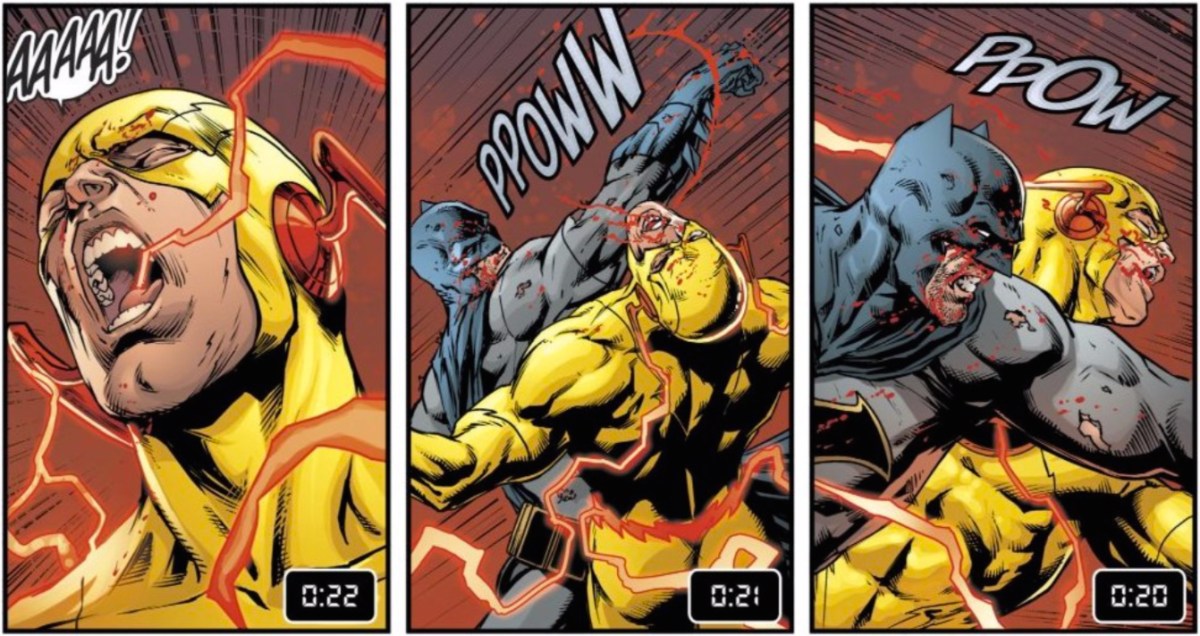 Batman fights Reverse Flash