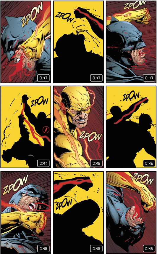 Reverse Flash fights Batman