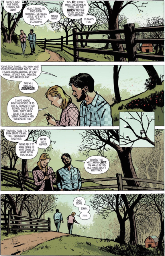 Allison and Giles go for a walk