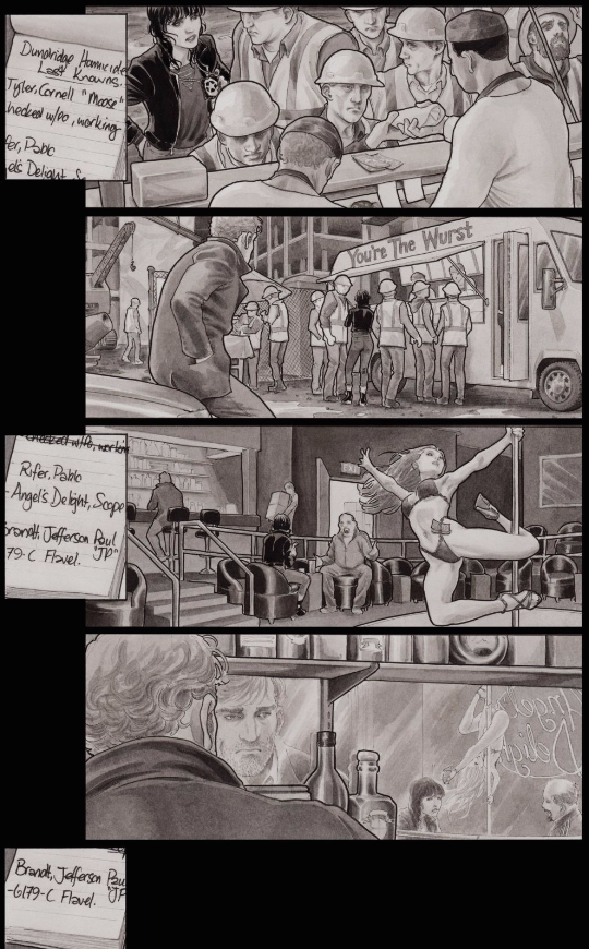 Morgan watches Rowan