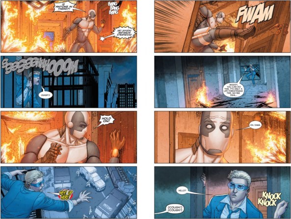 Quantum is orange, Woody is blue